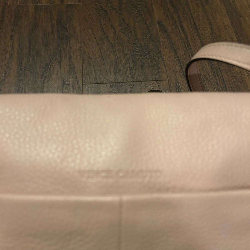 Vince Camuto Chic Plum Flap Snap Leather Crossbody Bag in Cameo Rose - Picture 9 of 12
